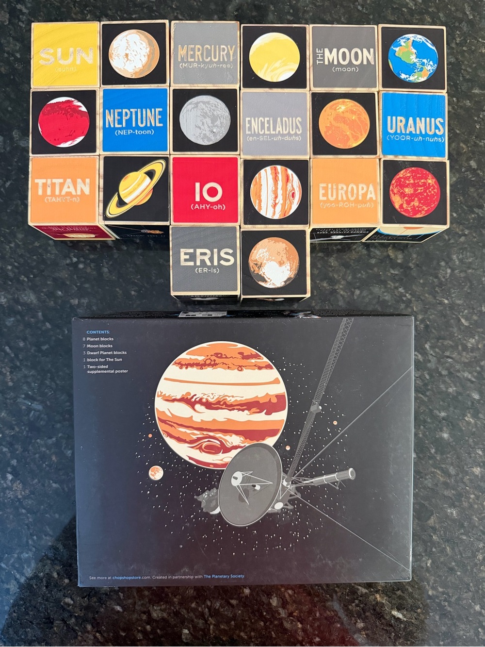 Wooden Planetary Blocks by Chop Shop - 20 Blocks